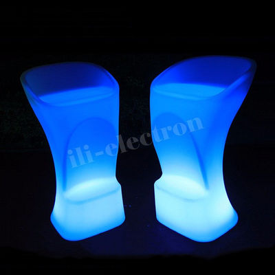 sedie da bar di plastica luminosa per bar di festa luminosi