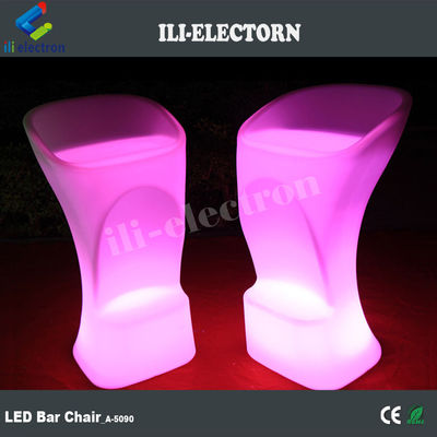 sedie da bar di plastica luminosa per bar di festa luminosi