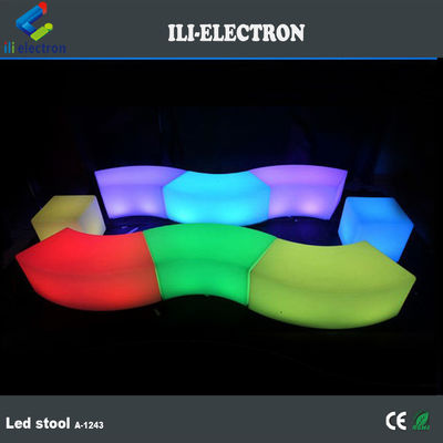 controllo remoto trasparente di plastica LED luci magiche sedile di sgabello