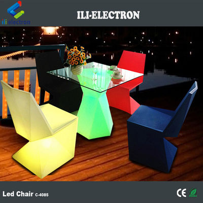Sedie di illuminazione a led di plastica personalizzate a colori