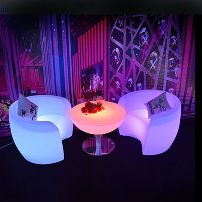 Sette sedie da bar a led in plastica per locali notturni