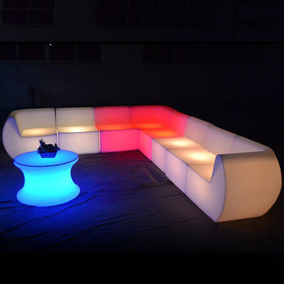 Arredamento per divani moderni in PE in plastica a LED