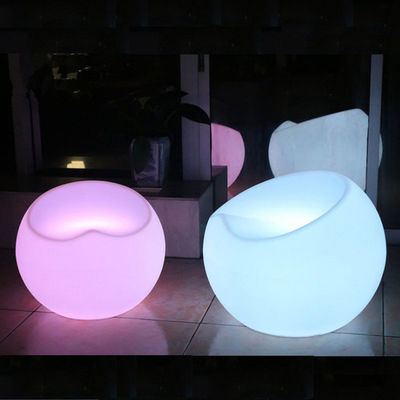 sedile da bar in plastica a LED sgabello luminoso