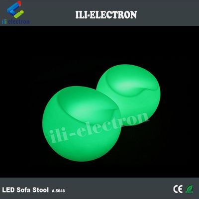 sedile da bar in plastica a LED sgabello luminoso