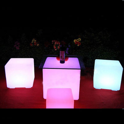 luci a cubo di plastica illuminata che cambiano colore