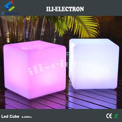 Controllo remoto Rgb Cambiamento colore Batteria ricaricabile Plastico illuminato Cubo luce