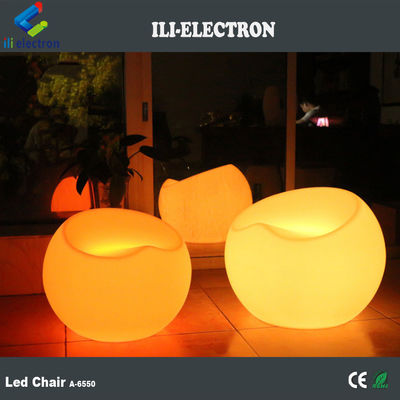 16 colori in cambio di plastica Led Apple Bar Chair
