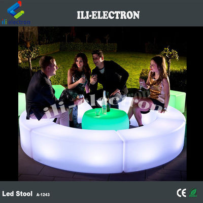 Scaffale per mobili da bar a LED curvo commerciale per giardino esterno