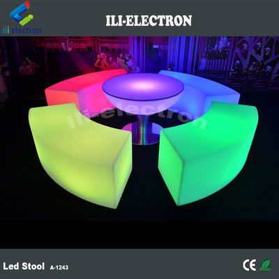 Scaffale per mobili da bar a LED curvo commerciale per giardino esterno