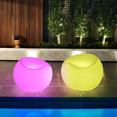 Modulare cambio colore poltrona di plastica mobili da salotto Led illuminato Divano