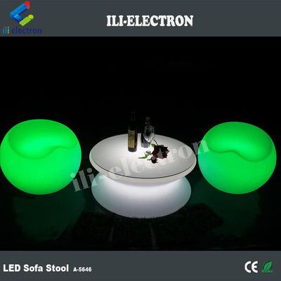 Modulare cambio colore poltrona di plastica mobili da salotto Led illuminato Divano