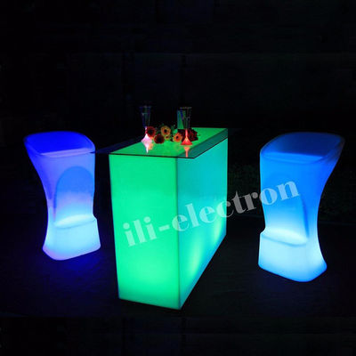 Nuovo design rettangolo party illuminato led luce led tavolo da cocktail