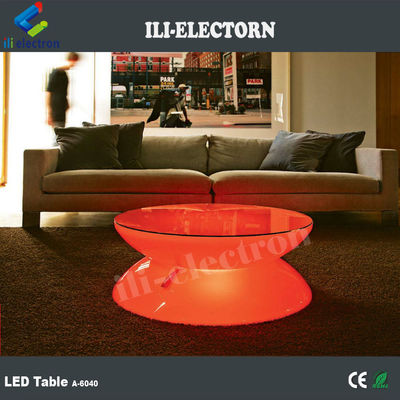 Tavola rotonda a LED in plastica con illuminazione a controllo remoto RGB