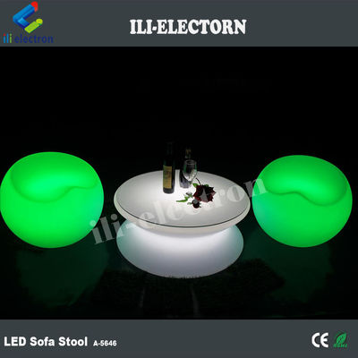 Tavola rotonda a LED in plastica con illuminazione a controllo remoto RGB