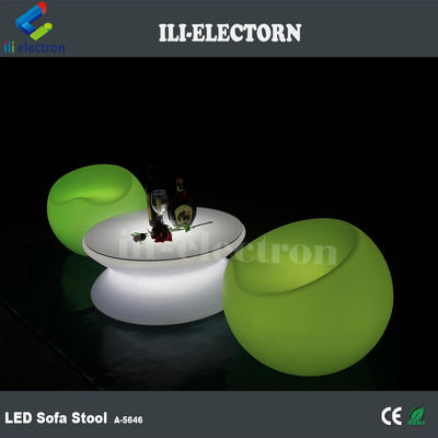 Tavola rotonda a LED in plastica con illuminazione a controllo remoto RGB