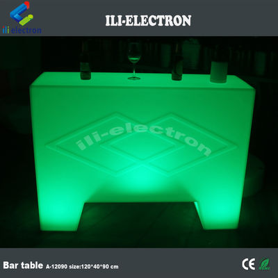 illuminazione elegante piccolo tavolo da bar portatile per uso esterno