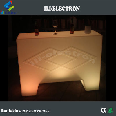 illuminazione elegante piccolo tavolo da bar portatile per uso esterno