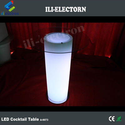 Tavolo da cocktail a luce LED, tavola da caffè illuminata con secchio di ghiaccio