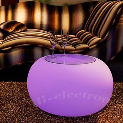 Tavolo a luce di accento a LED Bar rotonda Tavolo a bar a LED luminoso