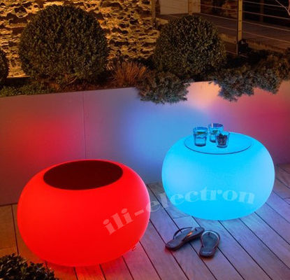 Tavolo a luce di accento a LED Bar rotonda Tavolo a bar a LED luminoso