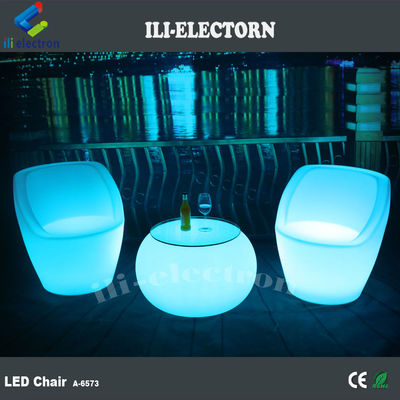 Tavolo a luce di accento a LED Bar rotonda Tavolo a bar a LED luminoso