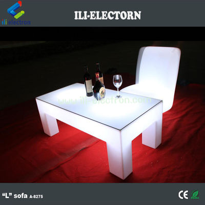 Tavolo luminoso a LED quadrato a controllo remoto RGB per discoteca / patio di festa / KTV / hall