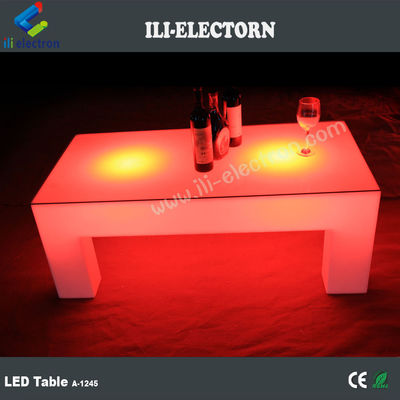 Tavolo luminoso a LED quadrato a controllo remoto RGB per discoteca / patio di festa / KTV / hall