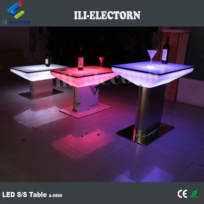 Arredamento a LED Tavolo da bar luminoso in plastica per hotel villa