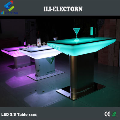 Tavoli da bar con base in acciaio inossidabile