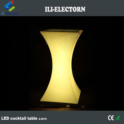 Quadratura LED luce tavola da cocktail illuminato impermeabile per il matrimonio