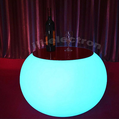 mobili a LED ricaricabili Tavolo da caffè rotondo per giardino