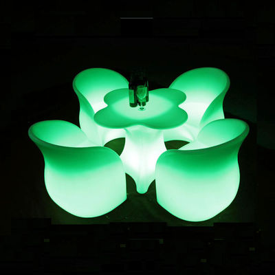 Arredamento a forma di fiore a luce a LED Tavolo da caffè Commerciale