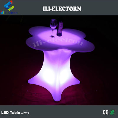 Arredamento a forma di fiore a luce a LED Tavolo da caffè Commerciale
