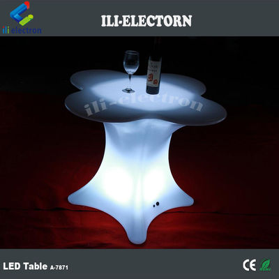Arredamento a forma di fiore a luce a LED Tavolo da caffè Commerciale