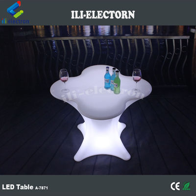 Arredamento a forma di fiore a luce a LED Tavolo da caffè Commerciale