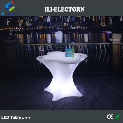 Arredamento a forma di fiore a luce a LED Tavolo da caffè Commerciale