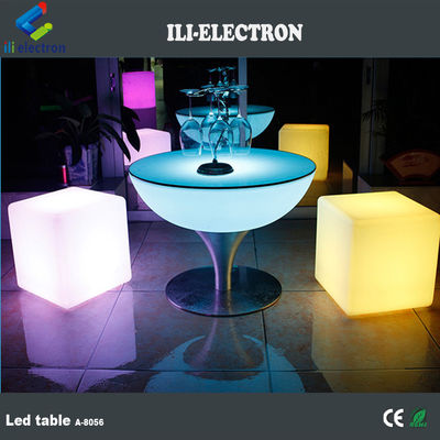 Tavoli da cocktail in plastica a luce a LED con tetto alto 106 cm per feste