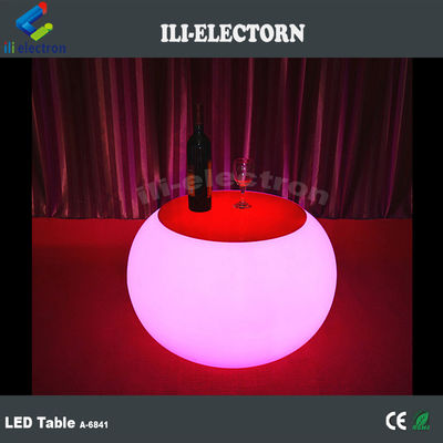 Tavolo da caffè rotondo a led illuminato