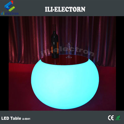 Tavolo da caffè rotondo a led illuminato