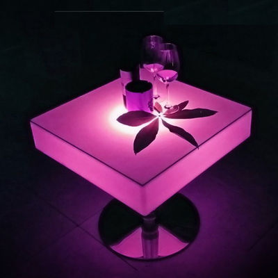 Tavolo da bar a LED di plastica che cambia colore Tavoli da caffè da cocktail