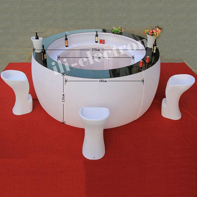 Materiale PE LED Tavolo da caffè LED Arredamento LED Arredamento da bar LED