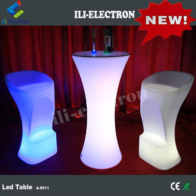 Evento night club ragazzo alto luminoso led tavolo da cocktail illuminazione portatile alto top RGB tavolo da cocktail