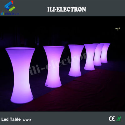 Evento night club ragazzo alto luminoso led tavolo da cocktail illuminazione portatile alto top RGB tavolo da cocktail