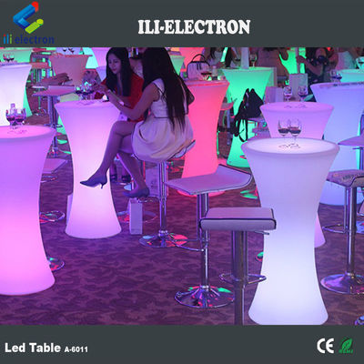 tavoli da pub a led di plastica di uso commerciale