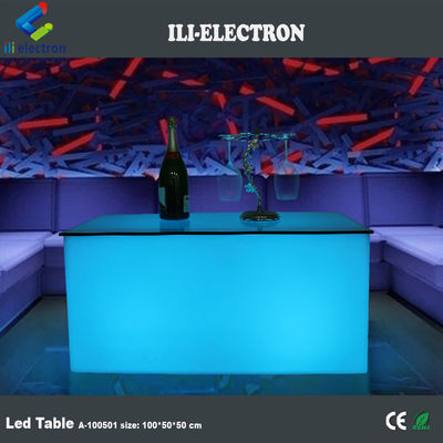 PE Plastic LED Rectangle Cube Light Bar Tabella Cambiare colore con telecomando per club