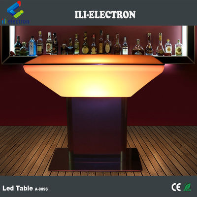 Commerciale quadrato Glowing Bar Table RGB telecomando con certificazione CE