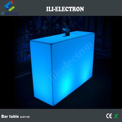 Commerciale LED luminoso Bar Contatore, rettangolare LED Glow Table impermeabile