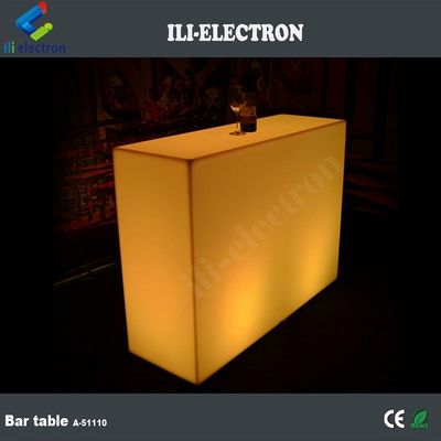 Commerciale LED luminoso Bar Contatore, rettangolare LED Glow Table impermeabile