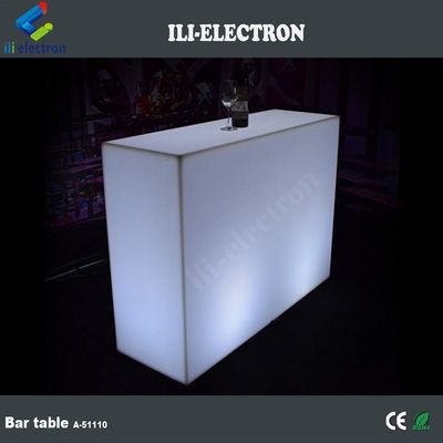 Commerciale LED luminoso Bar Contatore, rettangolare LED Glow Table impermeabile