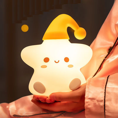 regalo creativo stelle silicone lampada pat letto letto led piccola luce notturna dolce regalo di compleanno per bambini